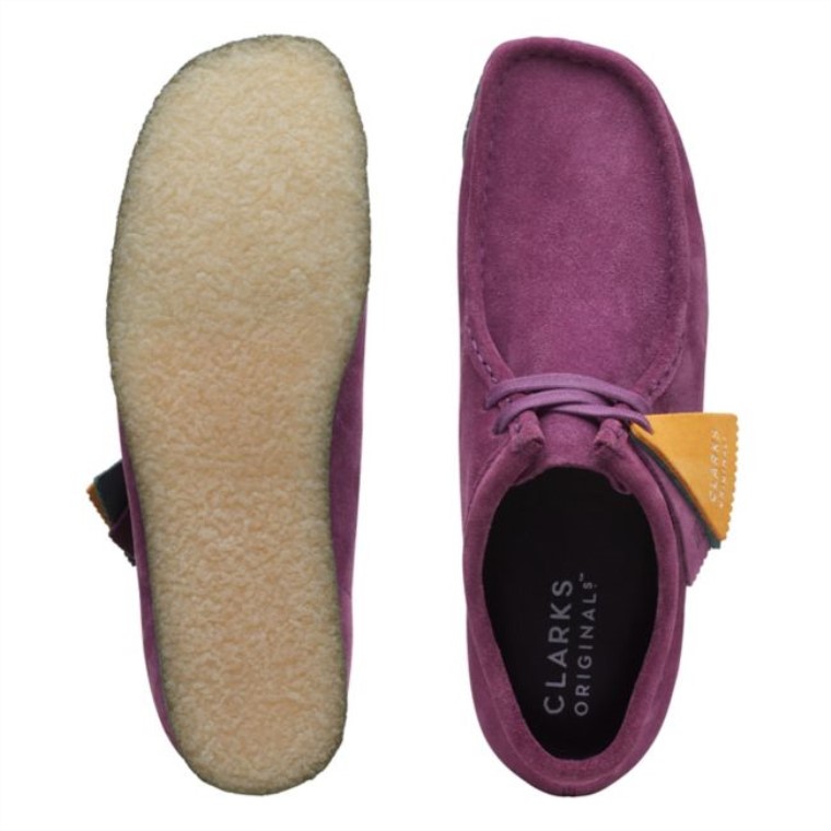 Clarks Morado/Verde Wallabee Morado/Verde