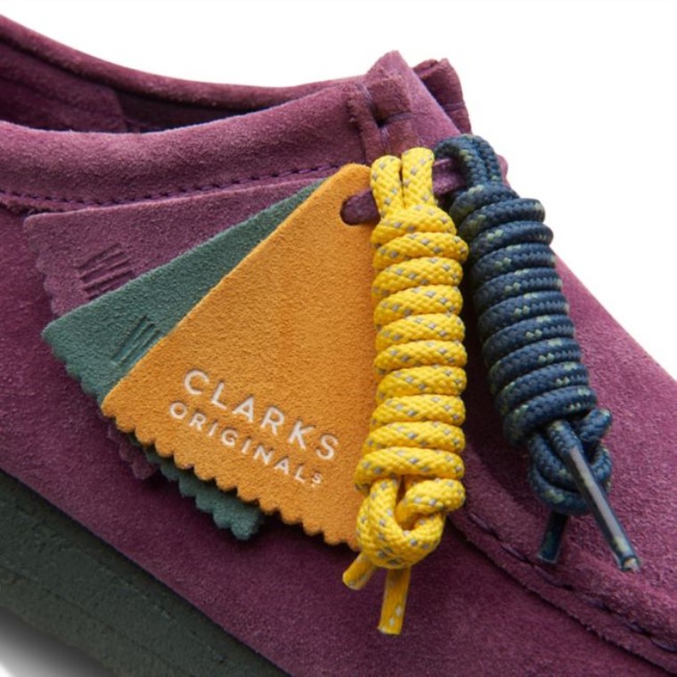 Clarks Morado/Verde Wallabee Morado/Verde