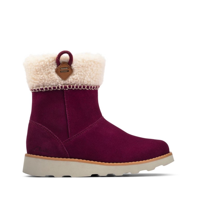 Clarks Ante Morado Crown Loop Niño Ante Morado