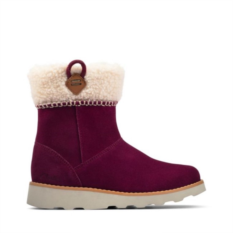 Clarks Ante Morado Crown Loop Niño Ante Morado