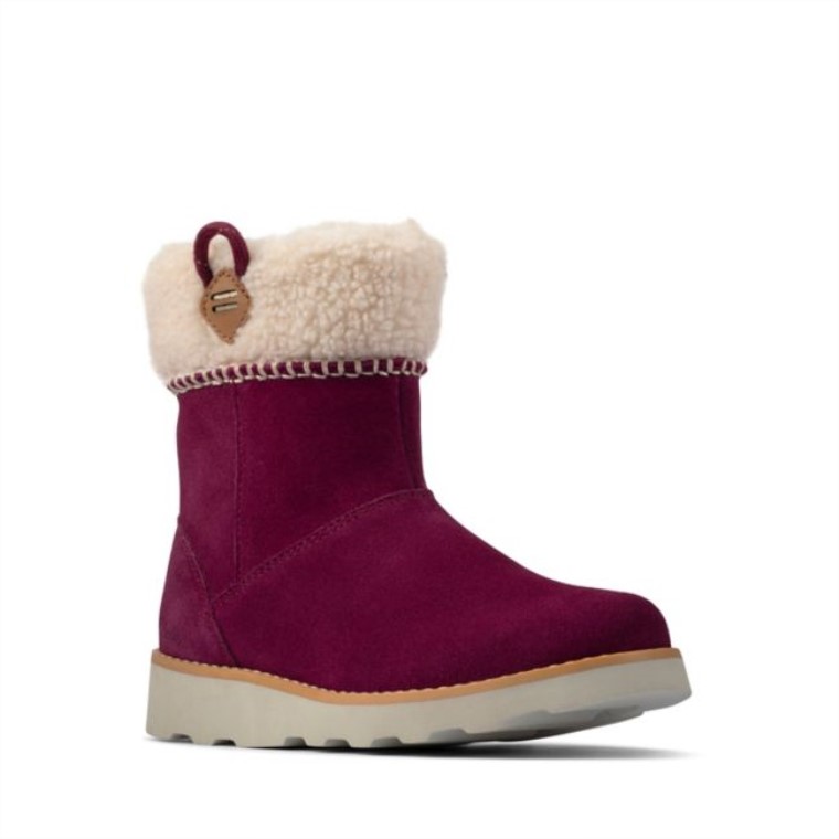 Clarks Ante Morado Crown Loop Niño Ante Morado