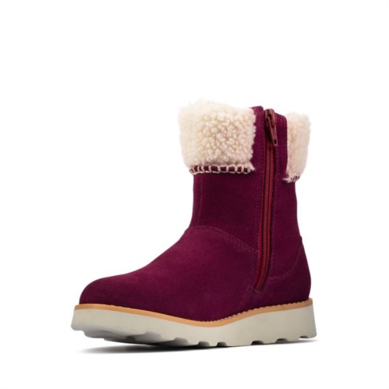 Clarks Ante Morado Crown Loop Niño Ante Morado