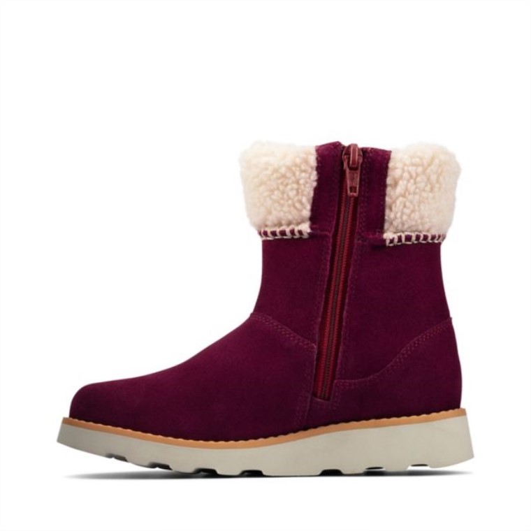 Clarks Ante Morado Crown Loop Niño Ante Morado