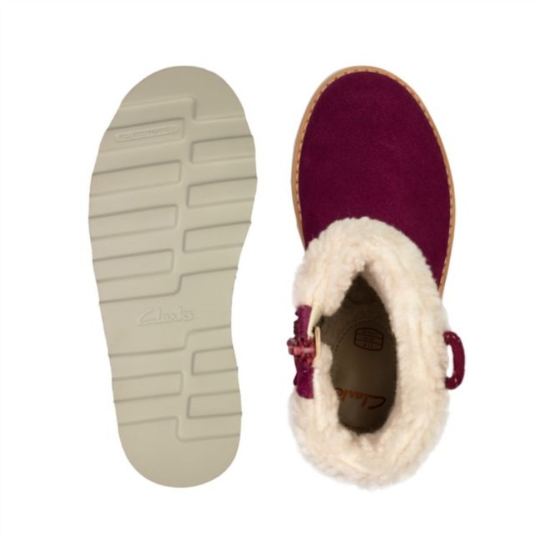 Clarks Ante Morado Crown Loop Niño Ante Morado