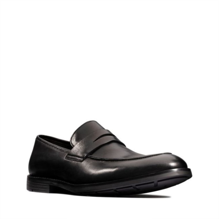 Clarks Ronnie Step Cuero Negro Cuero Negro