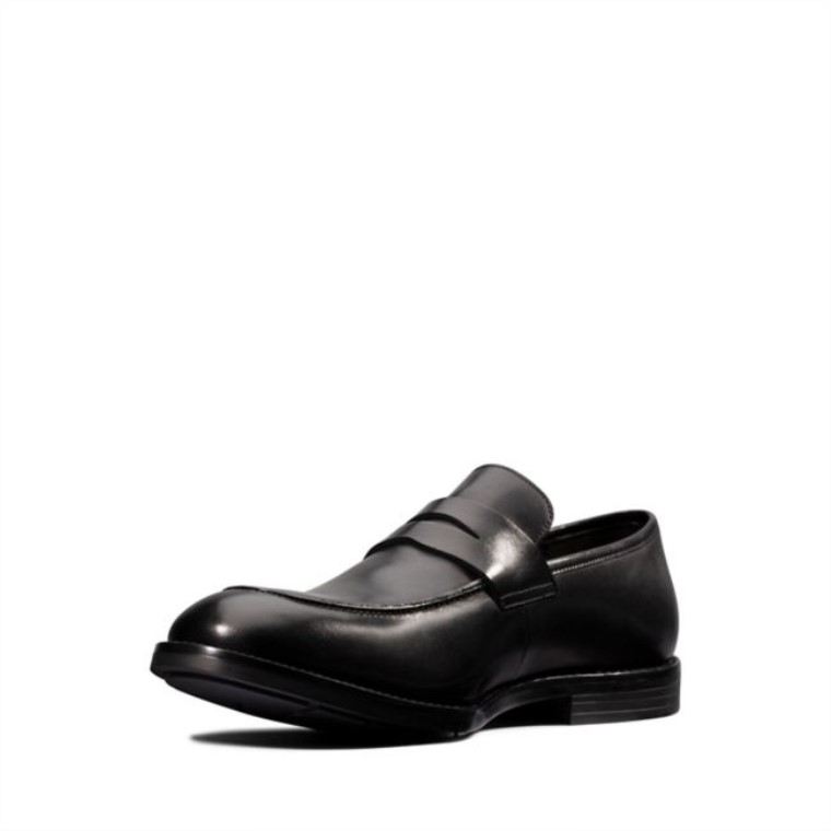 Clarks Ronnie Step Cuero Negro Cuero Negro