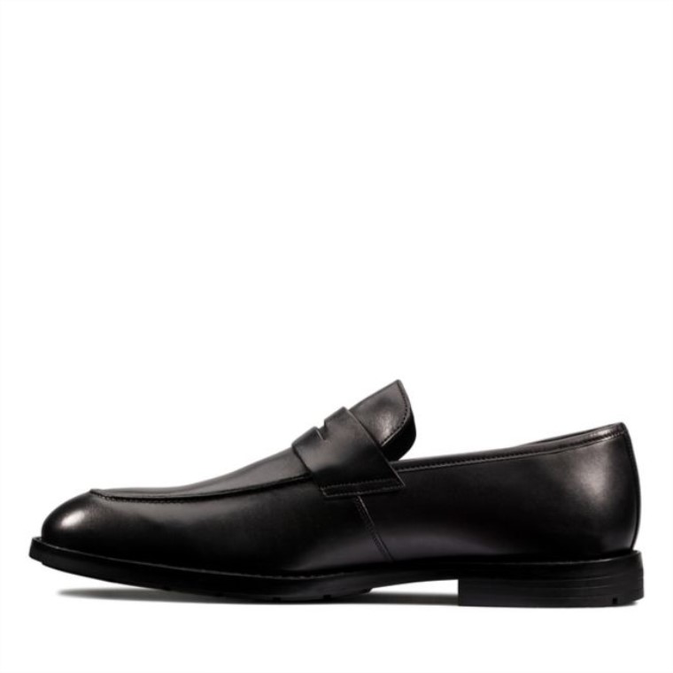 Clarks Ronnie Step Cuero Negro Cuero Negro