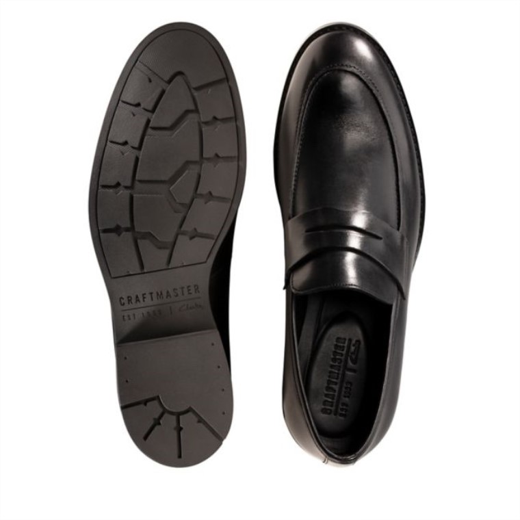 Clarks Ronnie Step Cuero Negro Cuero Negro