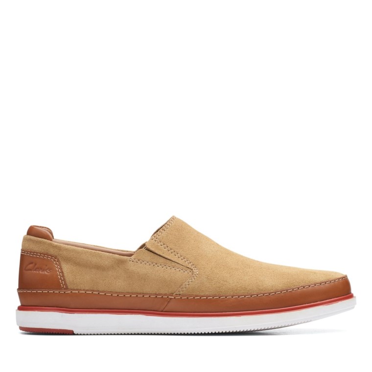 Clarks Sand Suede Bratton Step Sand Suede