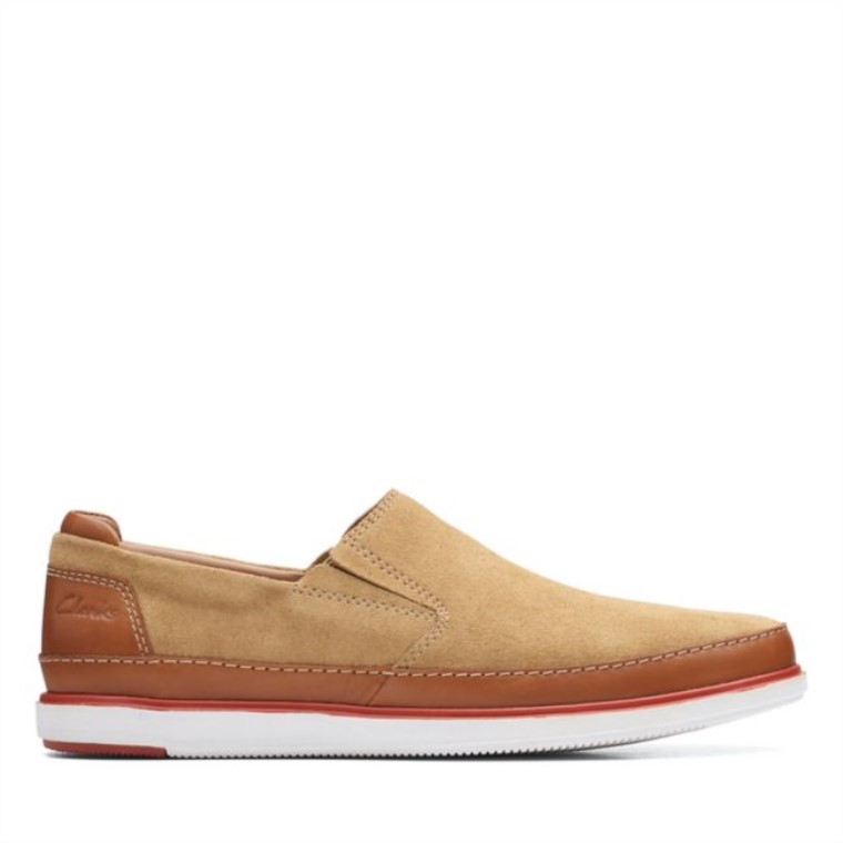Clarks Sand Suede Bratton Step Sand Suede