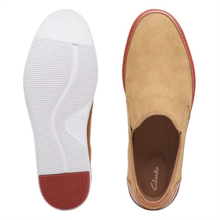 Clarks Sand Suede Bratton Step Sand Suede