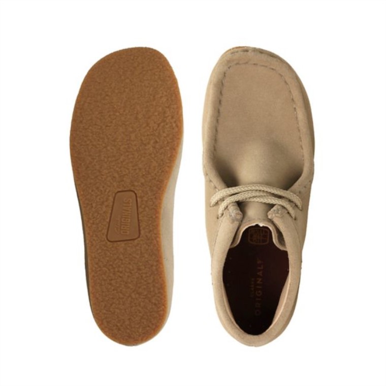 Botas Clarks De Gamuza Arena Wallabee Arena