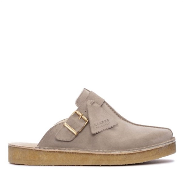 Arena Clarks Con Forro Cálido Trek Mule Sand Con Forro Cálido
