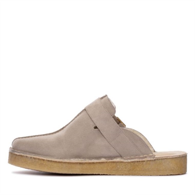 Arena Clarks Con Forro Cálido Trek Mule Sand Con Forro Cálido