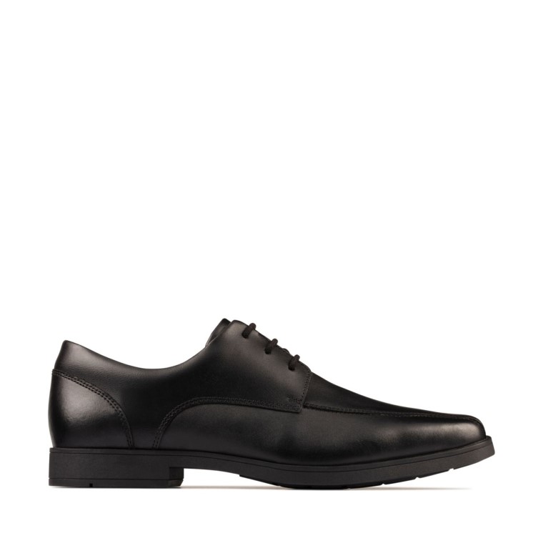 Clarks Scala Step Juvenil Cuero Negro Cuero Negro