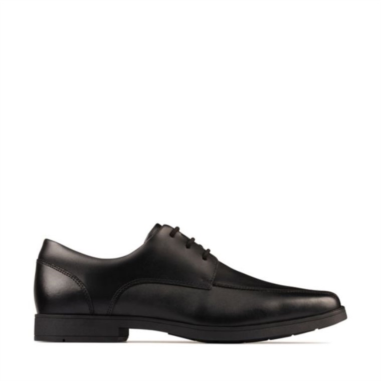 Clarks Scala Step Juvenil Cuero Negro Cuero Negro