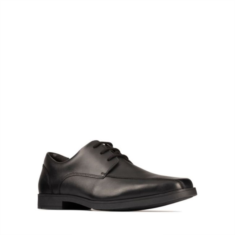 Clarks Scala Step Juvenil Cuero Negro Cuero Negro