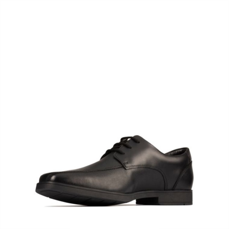 Clarks Scala Step Juvenil Cuero Negro Cuero Negro
