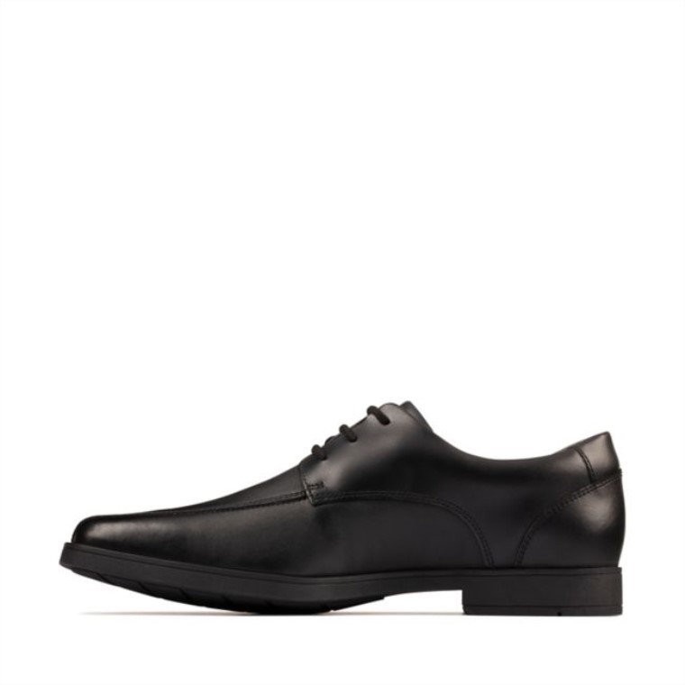 Clarks Scala Step Juvenil Cuero Negro Cuero Negro