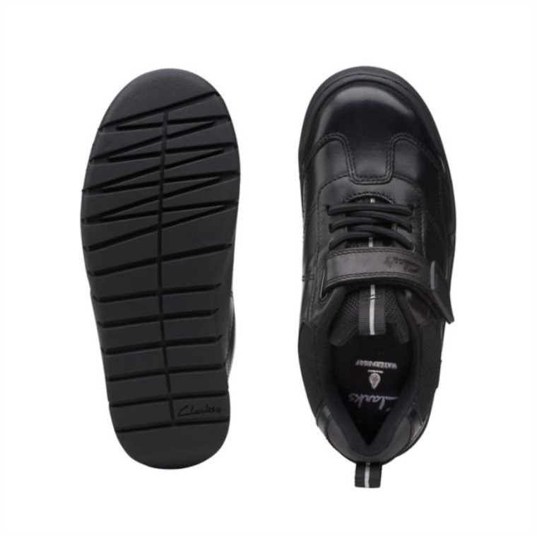 Clarks Scooter Dry Kid Impermeable Negro Impermeable Negro