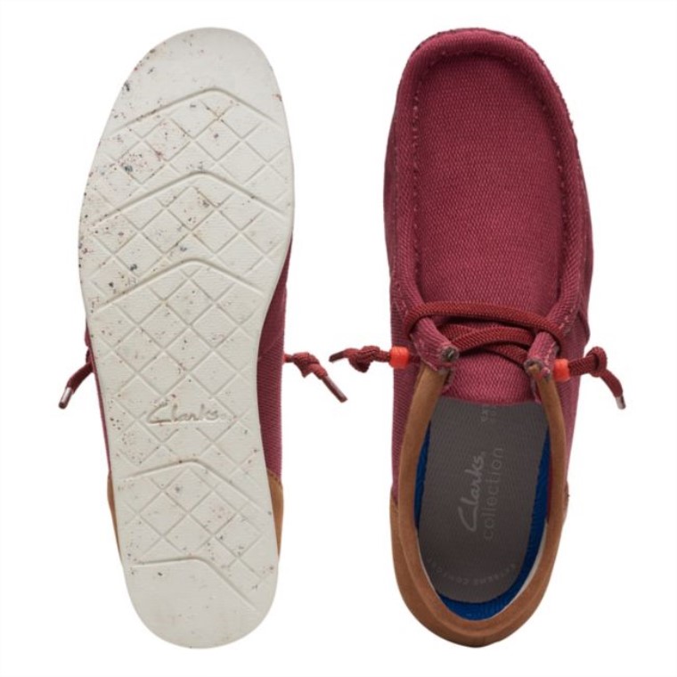 Clarks Shacre Lite Moc Ladrillo Rojo Ladrillo Rojo