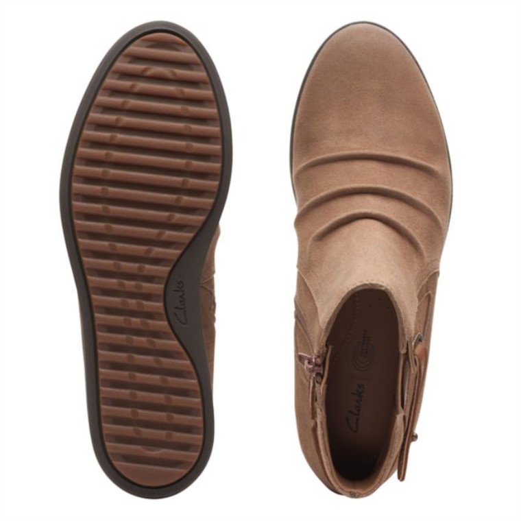 Clarks Tamzen Mid Gamuza Bronceada Gamuza Bronceada