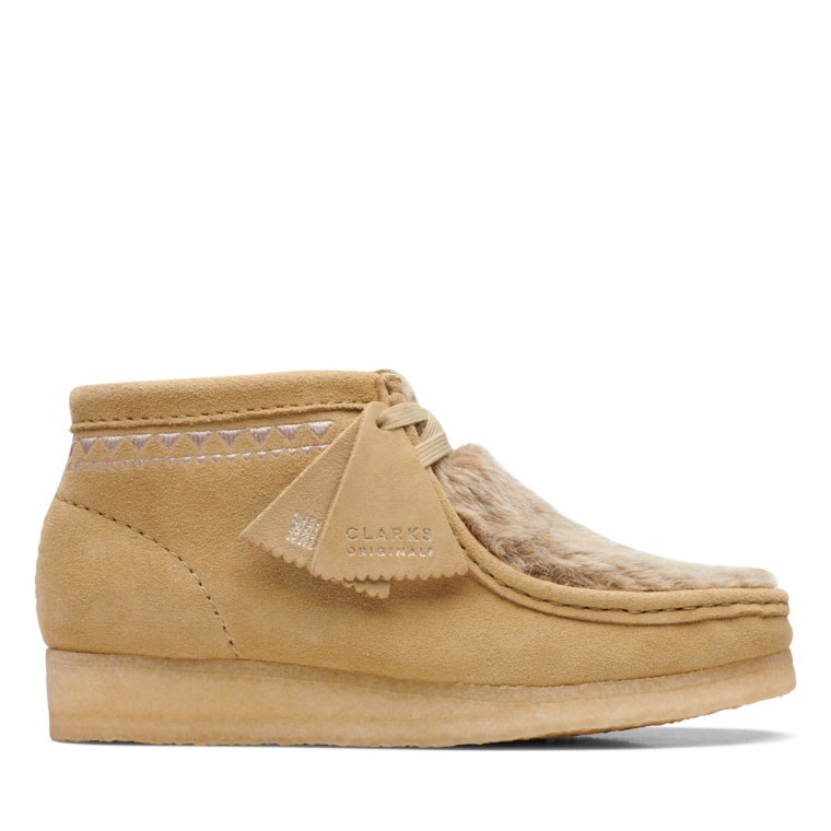 Interés Bronceado Clarks Wallabee Interés Bronceado Bota