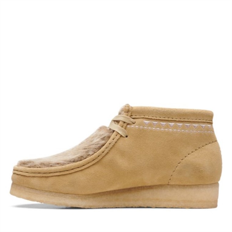 Interés Bronceado Clarks Wallabee Interés Bronceado Bota