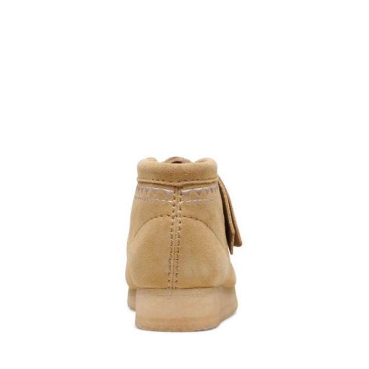 Interés Bronceado Clarks Wallabee Interés Bronceado Bota
