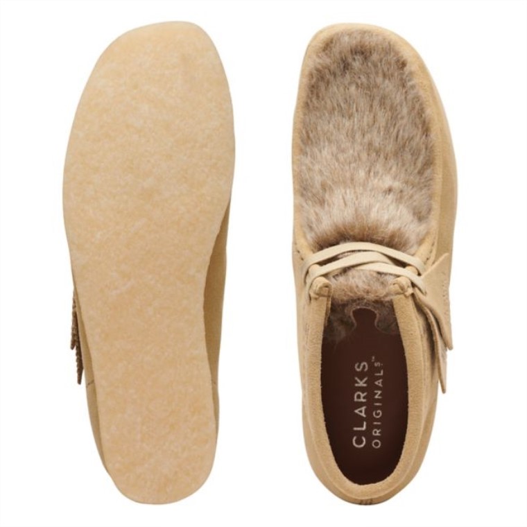 Interés Bronceado Clarks Wallabee Interés Bronceado Bota