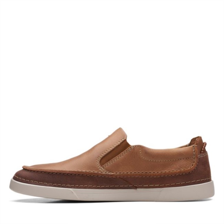 Cuero Marrón Clarks Cuero Marrón Gereld Step