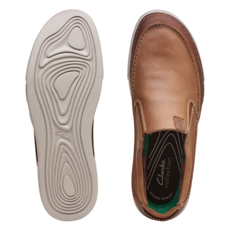 Cuero Marrón Clarks Cuero Marrón Gereld Step