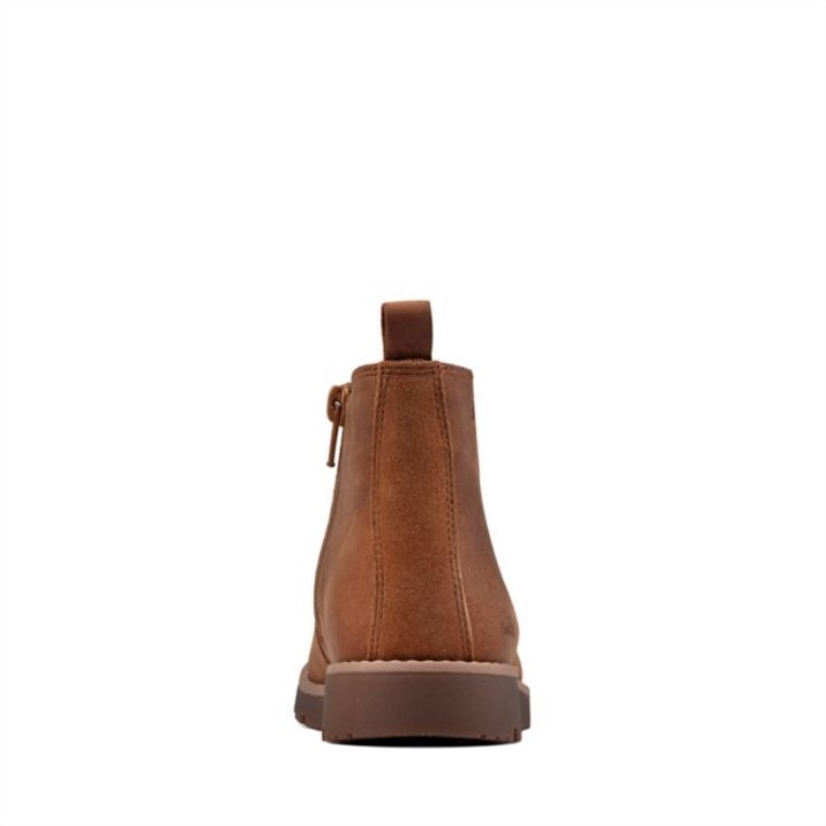 Cuero Marrón Clarks Cuero Marrón Heath Sea Gore-tex Cuero Marrón Para Niños