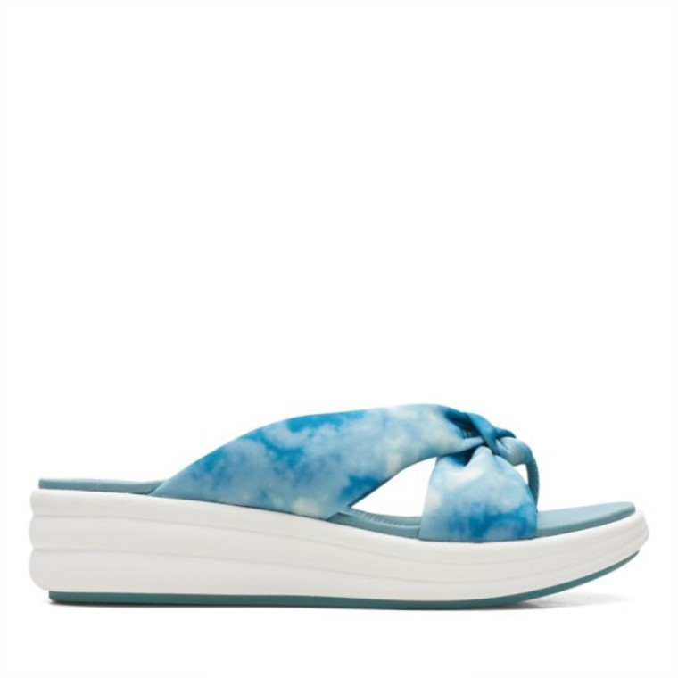 Clarks Azul Verde Combi Pájaro De Deriva Azul Verde Combi