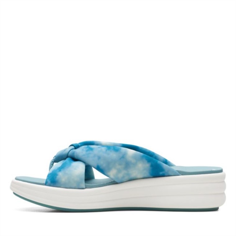Clarks Azul Verde Combi Pájaro De Deriva Azul Verde Combi