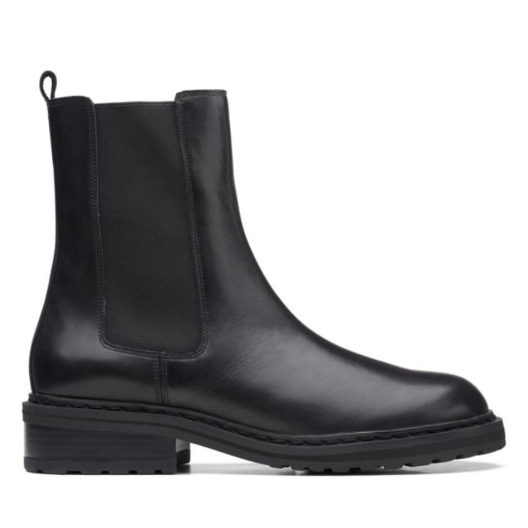 Clarks Tilham Chelsea Cuero Negro Cuero Negro