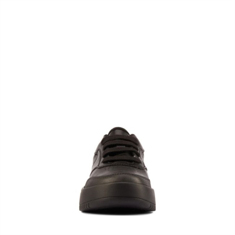 Clarks Tor Sport Flex Niño Cuero Negro Cuero Negro
