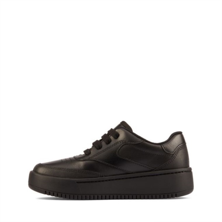Clarks Tor Sport Flex Niño Cuero Negro Cuero Negro
