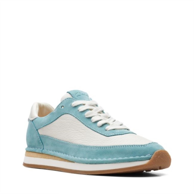 Clarks Turquesa Combi Craft Run Encaje Turquesa Combi