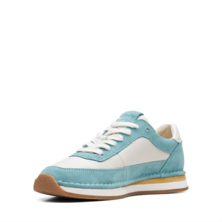Clarks Turquesa Combi Craft Run Encaje Turquesa Combi