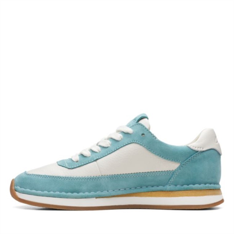 Clarks Turquesa Combi Craft Run Encaje Turquesa Combi