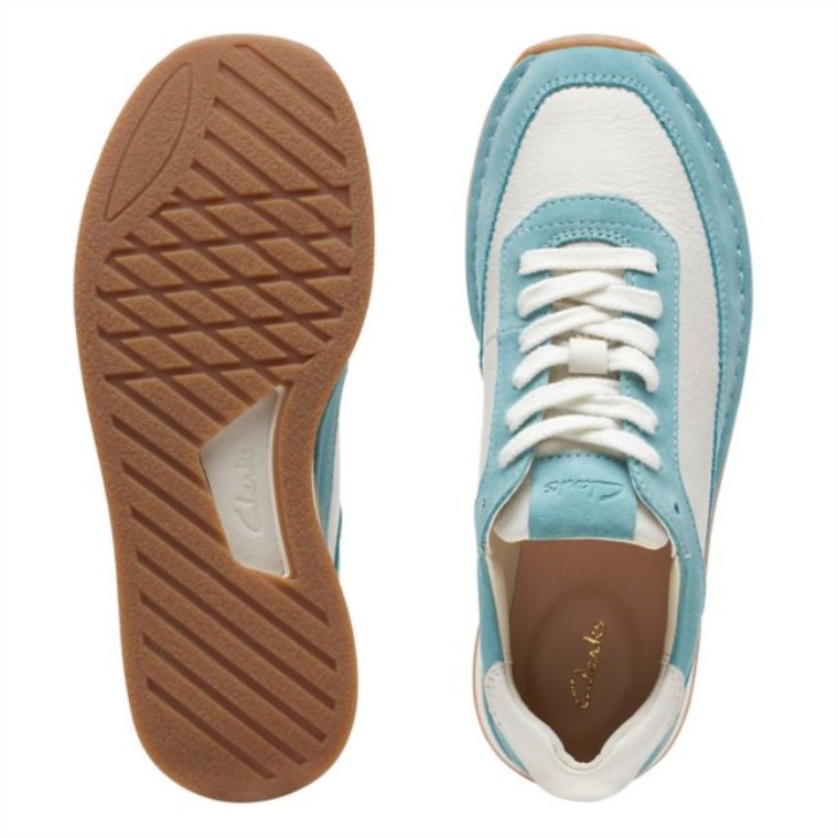 Clarks Turquesa Combi Craft Run Encaje Turquesa Combi