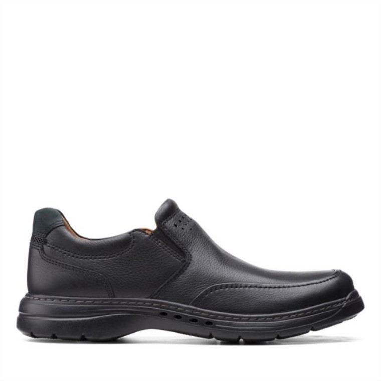 Clarks Un Brawley Step Cuero Negro Cuero Negro