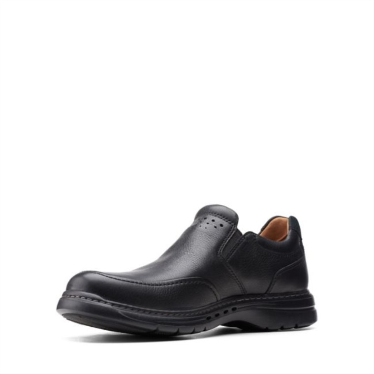 Clarks Un Brawley Step Cuero Negro Cuero Negro