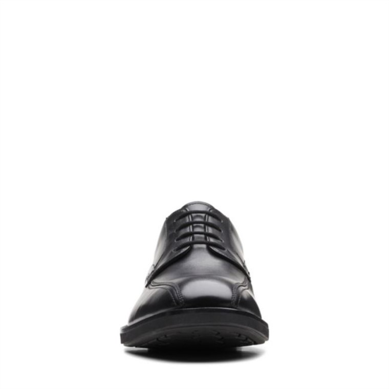 Clarks Un Hugh Way Cuero Negro Cuero Negro