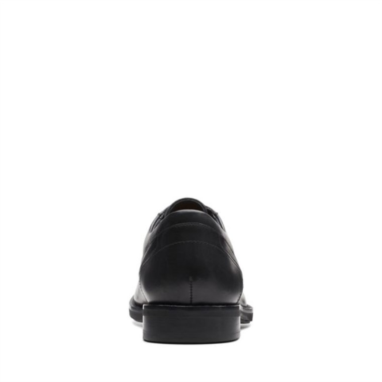 Clarks Un Hugh Way Cuero Negro Cuero Negro