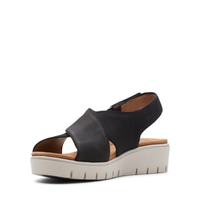 Clarks Un Karely Sun Nubuck Negro Nubuck Negro