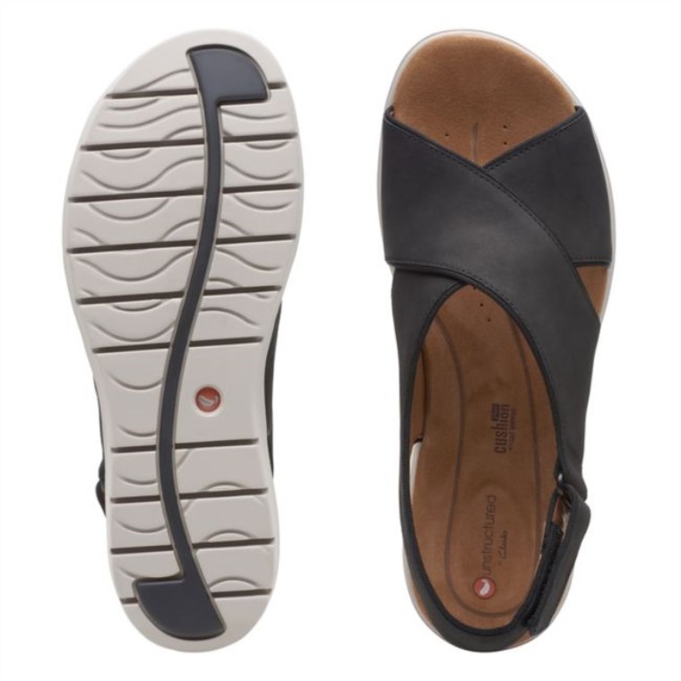 Clarks Un Karely Sun Nubuck Negro Nubuck Negro
