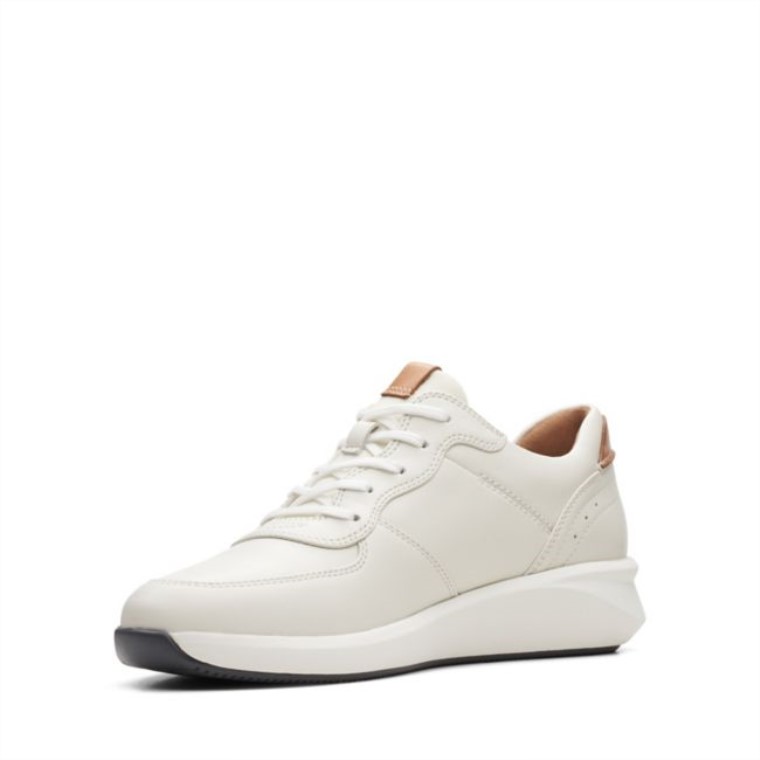 Clarks Un Rio Sprint Cuero Combinado Blanco Cuero Combinado Blanco
