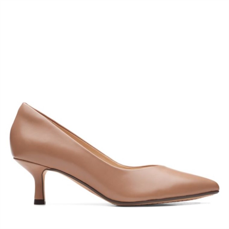 Clarks Violeta 55 Corte Cuero Praliné Cuero Praliné